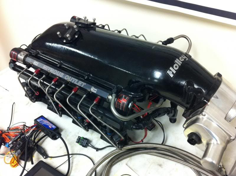 Complete nitrous setup, LS7 Holley HiRam, direct port, progressive